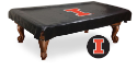 Illinois Fighting Illini Pool Table Cover w/ Officially Licensed Logo