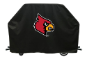 Louisville Grill Cover with Cardinals Logo on Black Vinyl