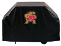 Maryland Grill Cover with Terrapins Logo on Black Vinyl