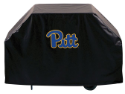 Pittsburgh Grill Cover with Panthers Logo on Black Vinyl