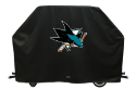 San Jose Grill Cover with Sharks Logo on Black Vinyl