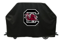 South Carolina Grill Cover with Gamecocks Logo on Black Vinyl