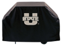 Utah State Grill Cover with Aggies Logo on Black Vinyl
