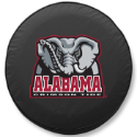 University of Alabama Black Tire Cover w/ Elephant Logo