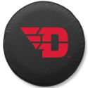 University of Dayton Tire Cover w/ Flyers Logo on Black Vinyl