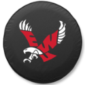 Eastern Washington University Tire Cover Logo on Black Vinyl