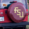 Florida State University Tire Cover w/ FSU Logo Burgundy Vinyl