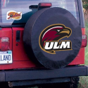 University of Louisiana-Monroe Tire Cover Logo on Black Vinyl