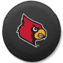 University of Louisville Tire Cover w/ Cardinals Logo Black Vinyl