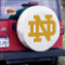 University of Notre Dame Tire Cover w/ "ND" Logo on White Vinyl