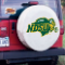 North Dakota State University Tire Cover Logo on White Vinyl