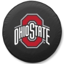 Ohio State University Tire Cover w/ Buckeyes Logo Black Vinyl