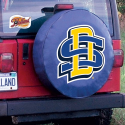 South Dakota State Tire Cover with Jackrabbits Logo on Blue