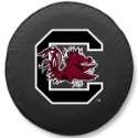 South Carolina University Tire Cover Logo on Black Vinyl