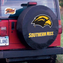 University of Southern Mississippi Tire Cover Logo on Black Vinyl