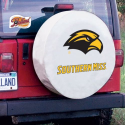 University of Southern Mississippi Tire Cover Logo on White Vinyl