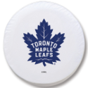 Toronto Maple Leafs Tire Cover on White Vinyl