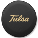 University of Tulsa Tire Cover Logo on Black Vinyl