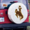 University of Wyoming Tire Cover w/ Cowboys Logo White Vinyl