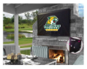 Northern Michigan Outdoor TV Cover w/ Wildcats Logo - Black