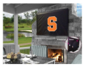 Syracuse Outdoor TV Cover w/ Orange Logo - Black Vinyl