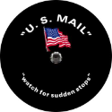 US Mail Flag Tire Cover - Backup Camera Ready