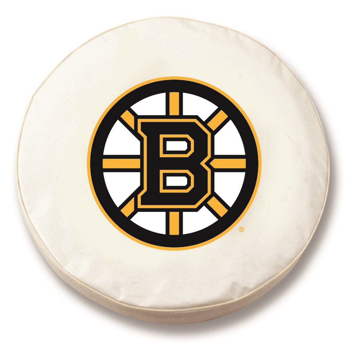 Boston Bruins NHL White Spare Tire Cover By HBS Covers