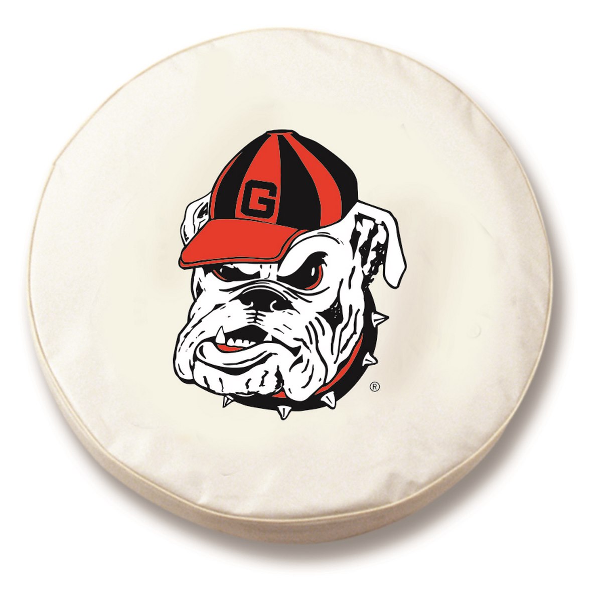 Bulldogs White Spare Tire Covers By HBS Covers
