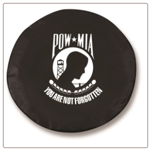 POW-MIA Black Spare Tire Cover POW-MIA Black Spare Tire Cover