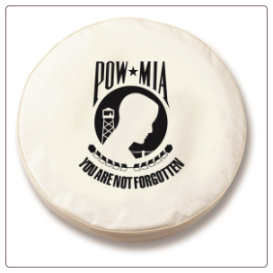 POW-MIA White Spare Tire Cover POW-MIA White Spare Tire Cover