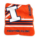 University of Illinois Raschel Throw Blanket