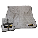 University of Iowa Frosty Fleece Blanket w/ Sherpa Material