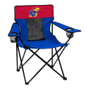 Kansas Jayhawks Elite Canvas Chair w/ Officially Licensed Team Logo