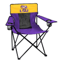 LSU Tigers Elite Canvas Chair w/ Officially Licensed Team Logo