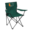 Miami Hurricanes Quad Canvas Chair w/ Officially Licensed Team Logo