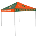Miami Tent w/ Hurricanes Logo - 9 x 9 Checkerboard Canopy