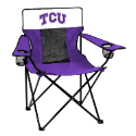 Texas Christian Elite Canvas Chair w/ Officially Licensed Team Logo