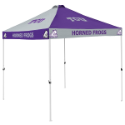 Texas Christian Tent w/ Horned Frogs Logo - 9 x 9 Checkerboard Canopy