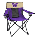 Washington Huskies Elite Canvas Chair w/ Officially Licensed Team Logo