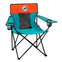 Miami Dolphins Elite Canvas Chair w/ Officially Licensed Team Logo