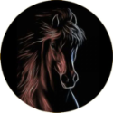 Electric Horse Spare Tire Cover