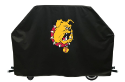 Ferris State Grill Cover with Bulldogs Logo on Black Vinyl