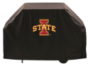 Iowa State Grill Cover with Cyclones Logo on Black Vinyl