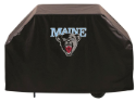 Maine Grill Cover with Black Bears Logo on Black Vinyl