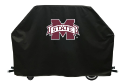 Mississippi State Grill Cover with Bulldogs Logo on Black Vinyl