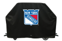 New York Grill Cover with Rangers Logo on Black Vinyl
