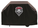 New Mexico Grill Cover with Lobos Logo on Black Vinyl