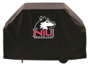 Northern Illinois Grill Cover with Huskies Logo on Black Vinyl