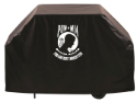 POW-MIA Grill Cover with Military Logo on Black Vinyl