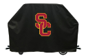 Southern Cal Grill Cover with Trojans Logo on Black Vinyl